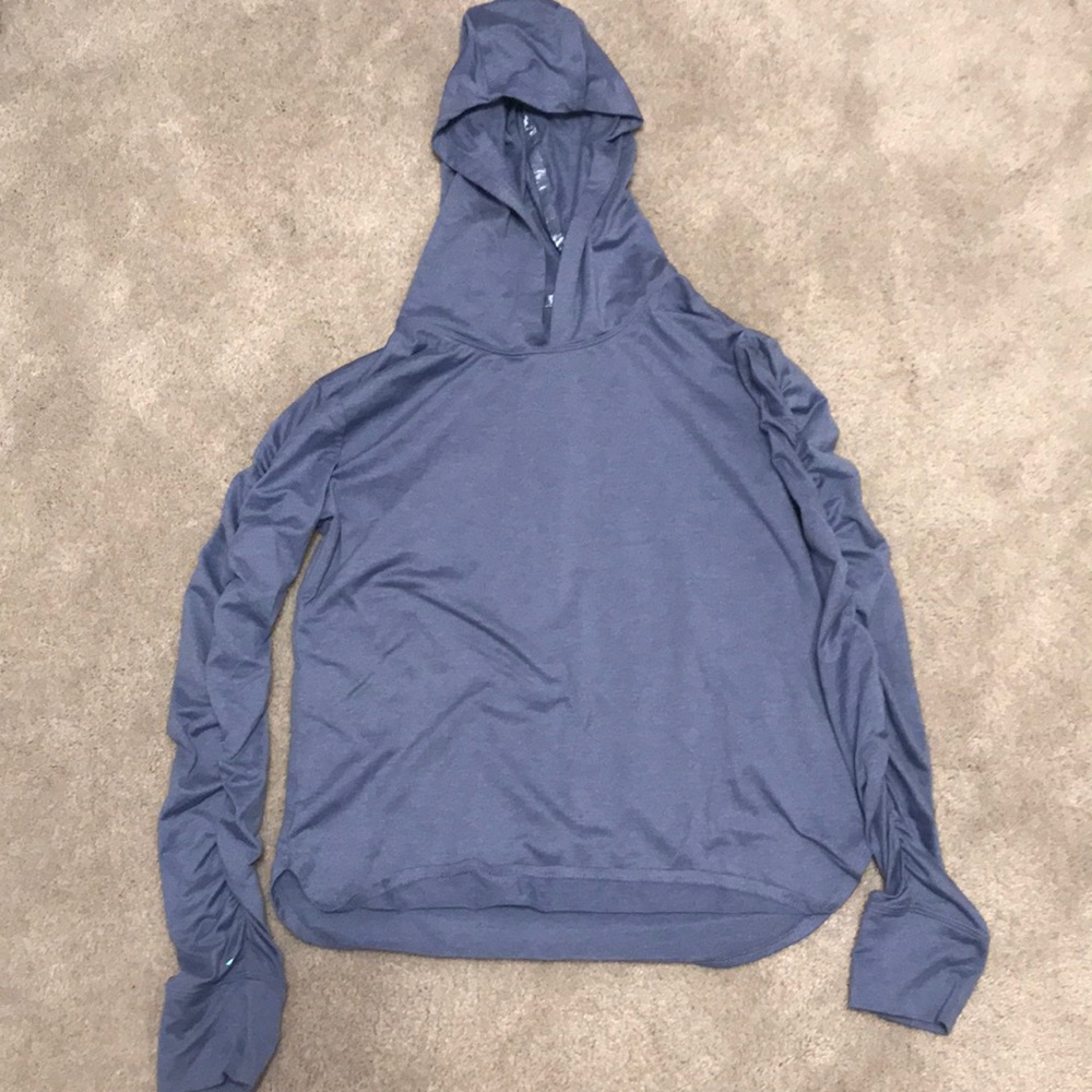 Athleta Girl- Purple Scrunched Hoodie